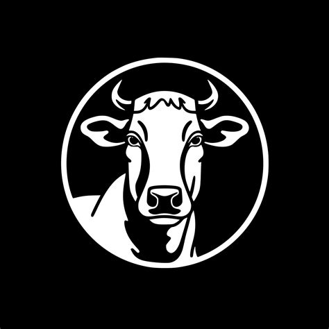 Cow - Minimalist and Flat Logo - Vector illustration 24147821 Vector ...