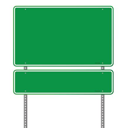 Road Sign Clip Art, Vector Images & Illustrations - iStock