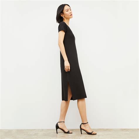 Danica Dress - Geo Micro Knit :: Black – M.M.LaFleur