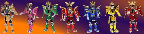 Power Rangers Samurai Shogun Modes by LavenderRanger on DeviantArt