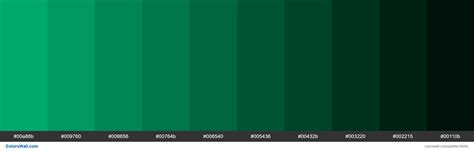 Jade Green Color Palette