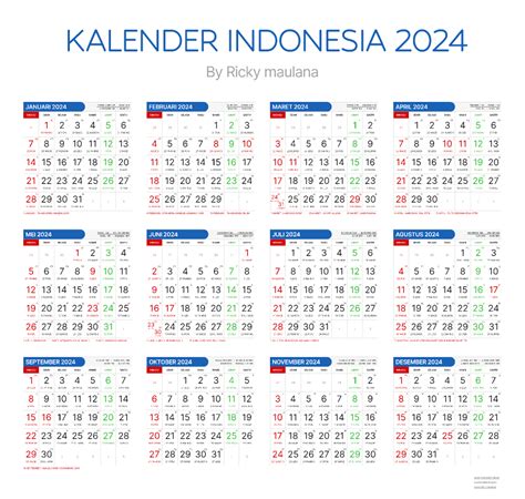 Kalender Indonesia 2024 Lengkap | Figma Community