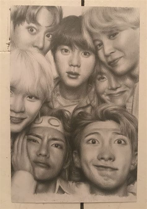 BTS Pencil Drawing #btsDrawings | Bts drawings, Kpop drawings, Pencil drawings