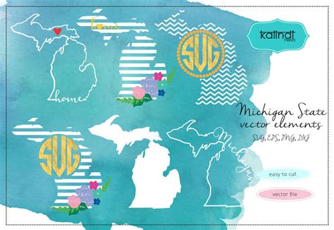 Michigan Svg Michigan Vector File Michigan SVG File Svg | Etsy