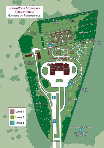 Map of the Grounds - South West Middlesex Crematorium