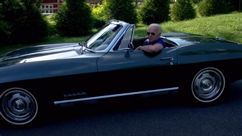 Joe Biden takes the wheel of his 1967 Chevrolet Corvette Stingray in ...