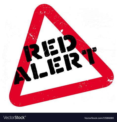 Red alert rubber stamp Royalty Free Vector Image