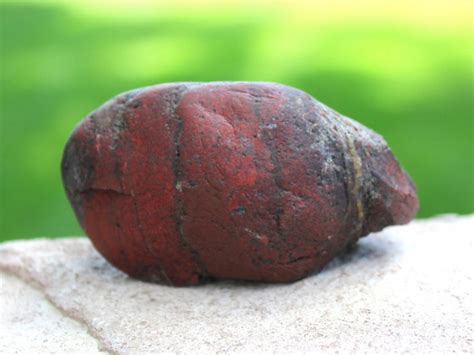 Dark Red Banded Iron Formation Jasper and by JonesMineralCabinet