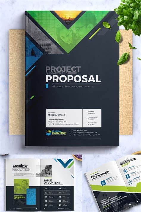 Project Proposal Corporate Identity Template, #Proposal #Project #Corporate #Template # ...