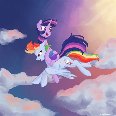 [Request] Rainbow dash and Twilight sparkle by nodambol on DeviantArt