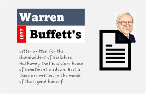 Warren Buffett's Letter to Shareholders [1977] - GETMONEYRICH