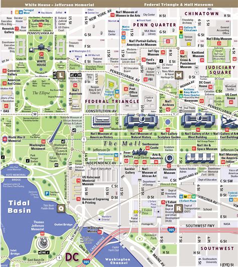 Washington Dc Metro Map With Streets – Map Vector