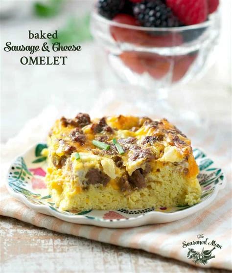 Baked Sausage and Cheese Omelet - The Seasoned Mom