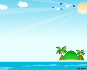 Beach PowerPoint Template Background