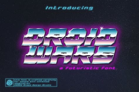 Droid Wars is a Futuristic Font