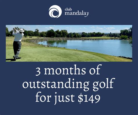 Club Mandalay Golf 3-Month Membership $149