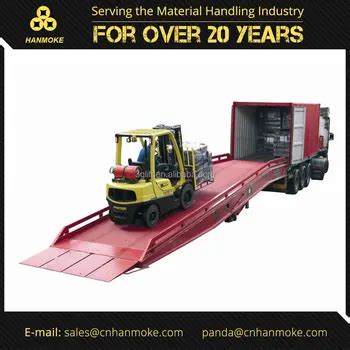 10tons Manufacturer Mobile Truck Unloading Ramp - Buy Truck Unloading ...