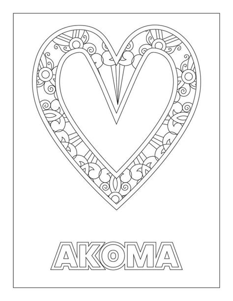 Download African Adinkra Symbols Coloring Page Akoma for free | Adinkra symbols, Adinkra ...