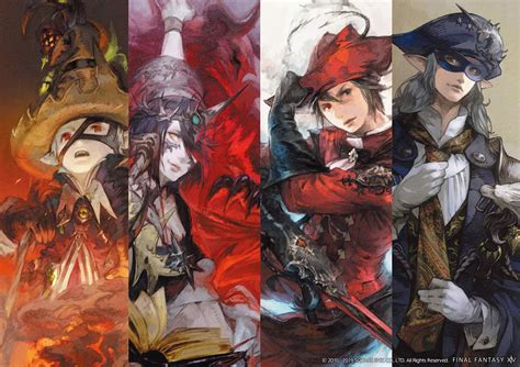 Job Portraits Art from Final Fantasy XIV: Stormblood #art #artwork #gaming #videogames #gamer # ...