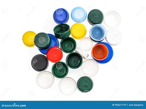 Plastic Bottle Caps in Different Colours. Stock Image - Image of colorful, industry: 95621179