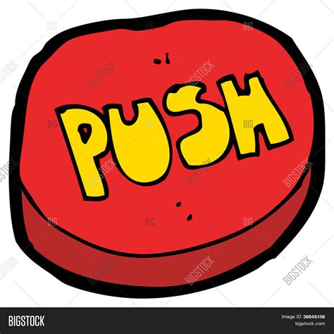 Push Button Cartoon Image & Photo | Bigstock