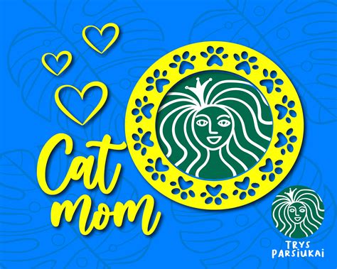 nurse CUT file Cat Starbucks Logo for Silhouette or Cricut DIY Print Starbucks Coffee Nurse SVG ...