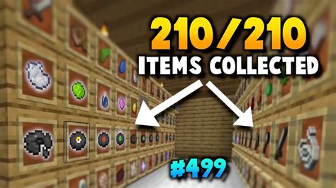 Collecting Every Single Item in Minecraft (499) - YouTube