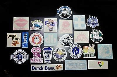 Collection of 24 Dutch Bros Stickers - Brand New | #489847024