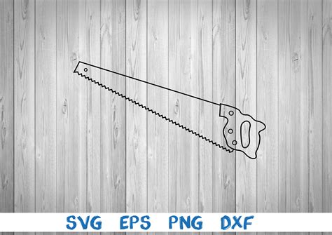 Handsaw Hand Saw Silhouette Picture Svg Png Eps Dxf - Etsy