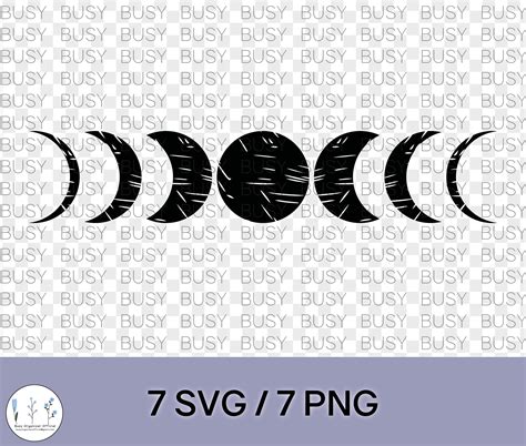 Moon Phases Svg Png Clipart Digital Instant Télécharger - Etsy France