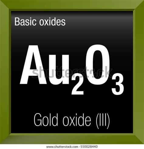 Gold Oxide Iii Chemical Formula Inside Stock Vector (Royalty Free) 550028440 | Shutterstock