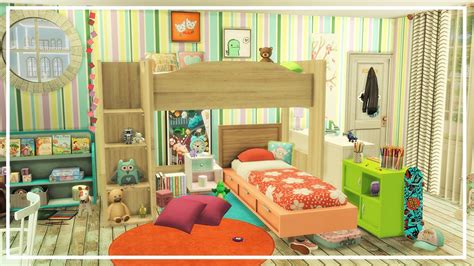 Sims 4 Kids Room Cc / Sims 4: TUMBLR DORM ROOM | Twins (No CC) Speed ...