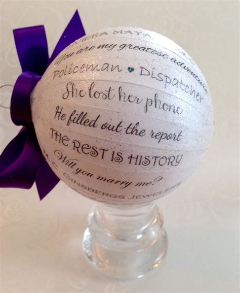 Personalized Wedding Ornament Wedding by HappyThoughtsbyKelly