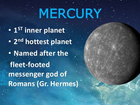 AMAZING FACTS ABOUT MERCURY