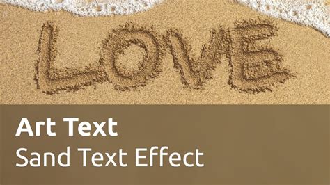 How to Create Sand Writing Text Effect - Art Text 4 Tutorial - YouTube