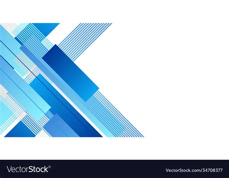 Abstract minimal blue background with geometric Vector Image