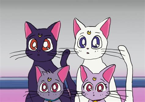 Who are Anime Cats Luna and Artemis?