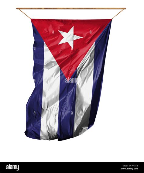 Flag of Cuba. Vertical flag.Isolated on a white background Stock Photo ...