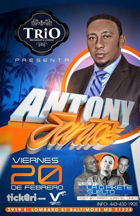 Antony Santos concert CANCELED | Tickeri - concert tickets, latin ...