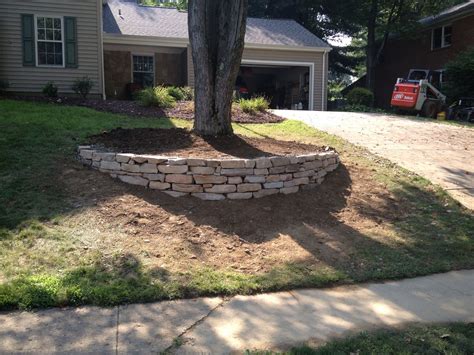 We built the first wall | Front yard landscaping design, Backyard ...