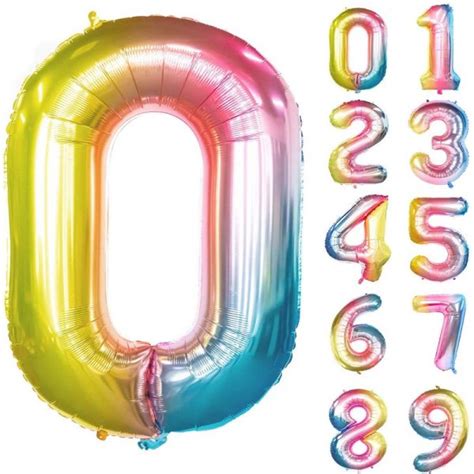 Decorative Baby Shower Balloon Numbers for Birthday Party