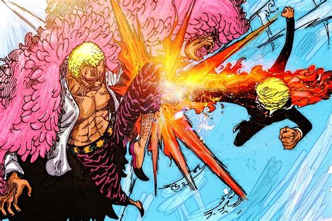 "Sanji vs Doflamingo - One Piece" by Xkaido | Redbubble