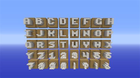 Letters Minecraft Project