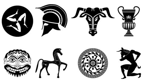 Old Vector Pack of Ancient Greek Designs | Ancient greek symbols ...