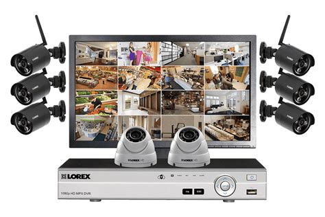 LW1662MDW HD 6 Wireless Cameras 2 Wired Cameras 16 Channel DVR and Monitor Indoor/Outdoor ...