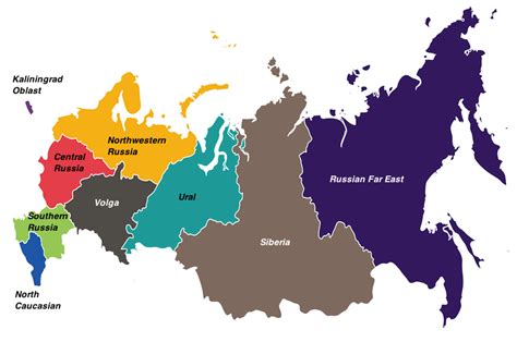 Map of Russia's federal districts(circa 2010-2014) : r/MapPorn