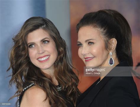 Actress Lynda Carter and daughter Jessica Altman arrive for the... | Lynda carter, Linda carter ...