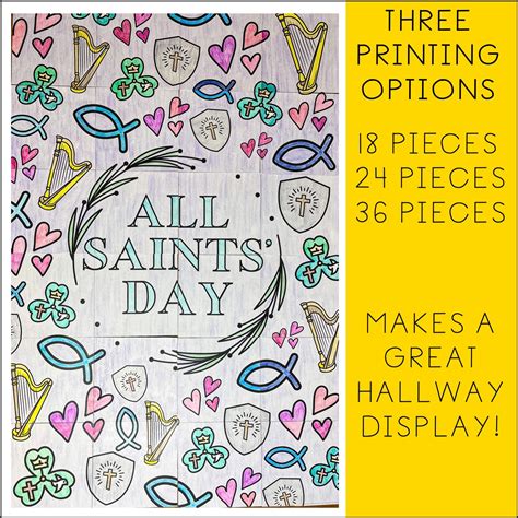 All Saints' Day Collaborative Poster Catholic - Etsy