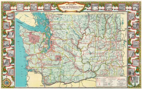 Highways of the State of Washington.: Geographicus Rare Antique Maps