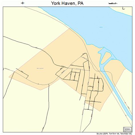 York Haven Pennsylvania Street Map 4287080